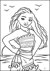 Moana printable pages